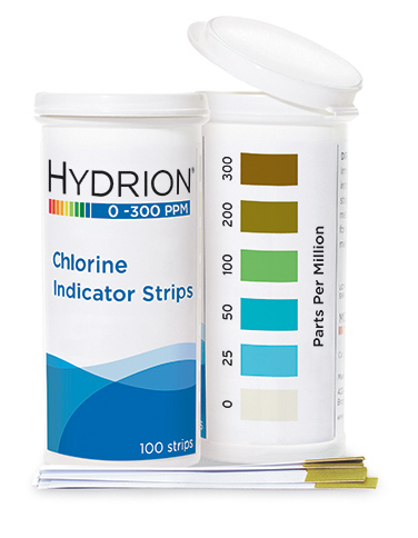 Hydrion Tiras medicion de cloro 0-300 ppm