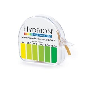 Hydrion tira reactivas medicion de Amonio Quaternario 0-1000 ppm