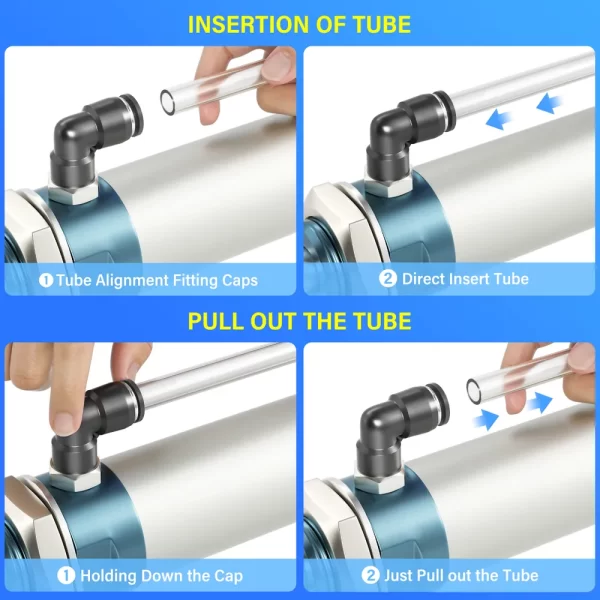 Conector Neumatico Fitting Angulo 1/4