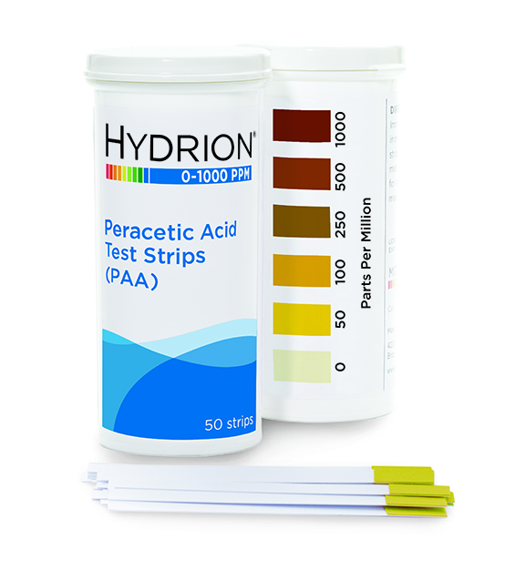 Hydrion tiras medicion Acido Peracetico 0 a 1000 ppm