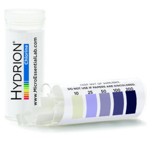 Hydrion Tiras Medicion Cloro 10-200 ppm Vial (200 Tiras)