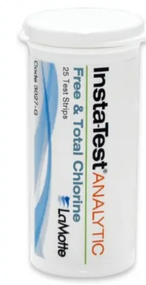 LaMotte 3027-G | Tiras Reactivas Cloro Libre y Total Rango Bajo